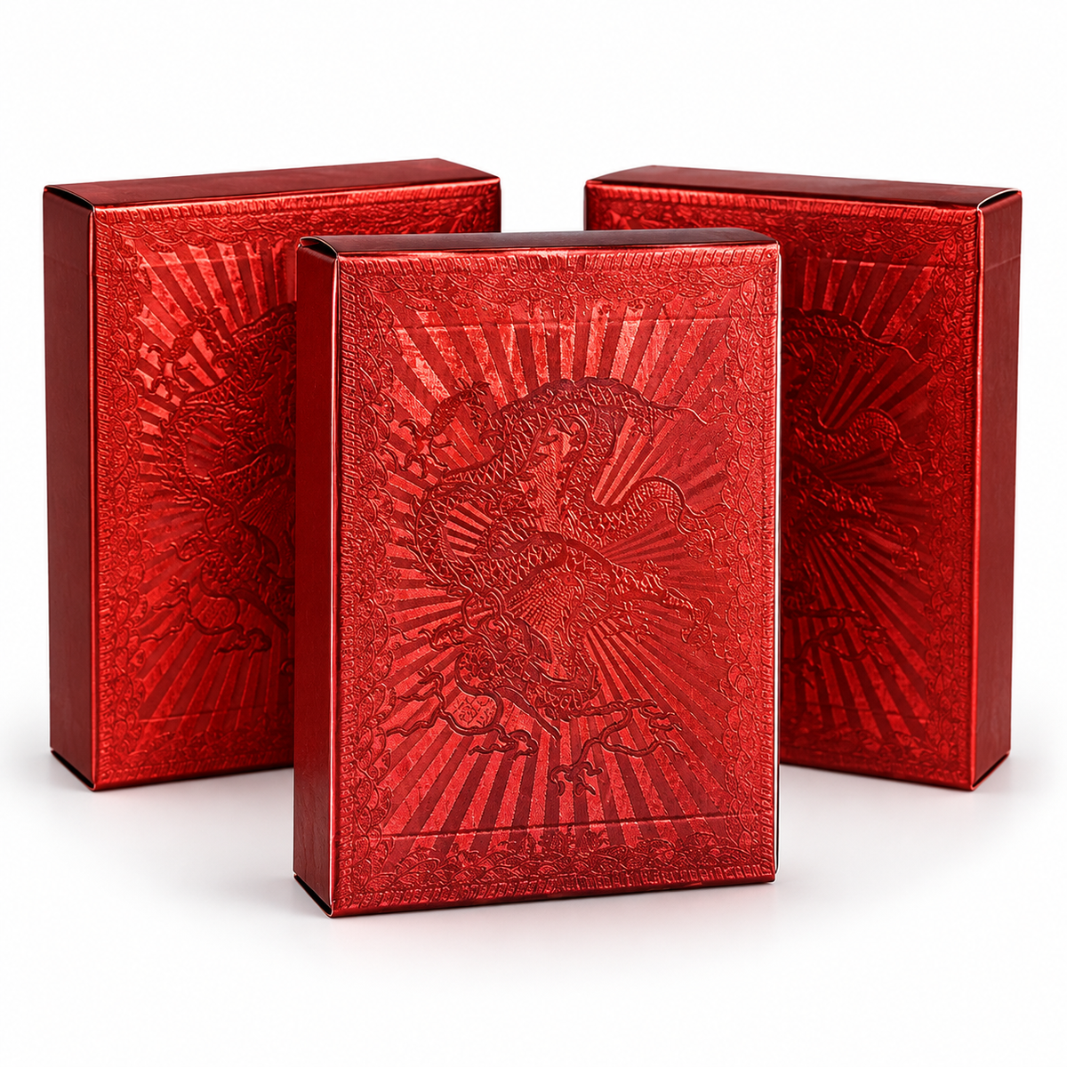 24K Golden And RED Playing Cards