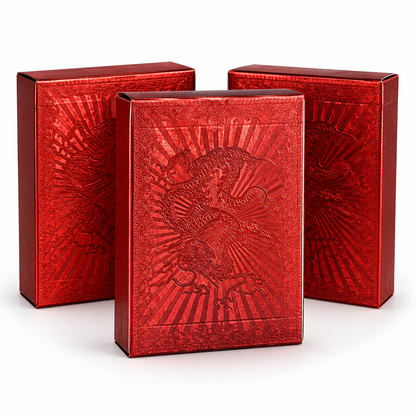 24K Golden And RED Playing Cards