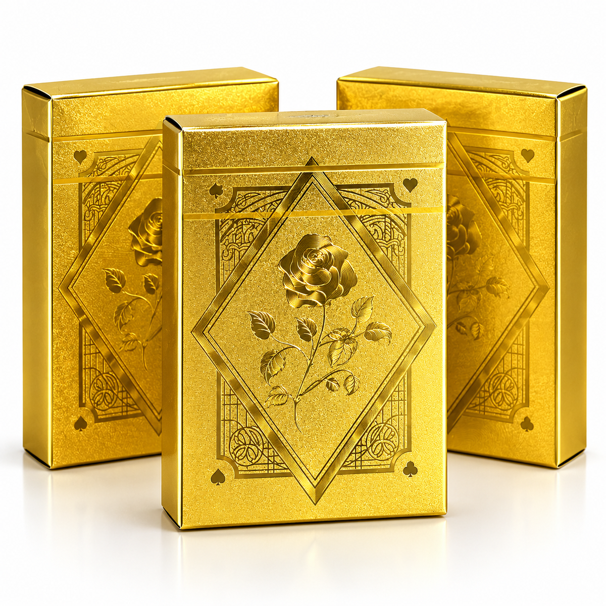 24K Golden And RED Playing Cards