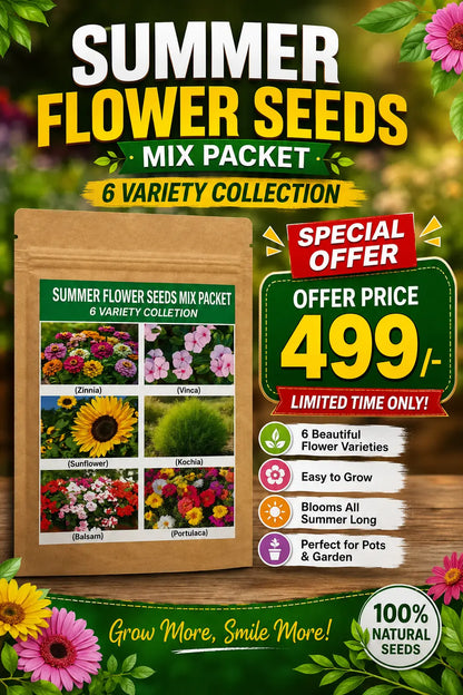 Summer Flower Seeds Mix Packet